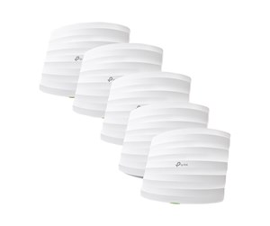 Tilgangspunkt - TP-Link EAP245(5-PACK) AC1750 Wireless Dual Band Gigabit Ceiling Mount Access Point - EAP245(5-PACK)