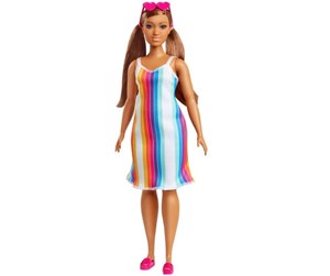 Dukker, Bamser & Utstyr - Barbie Loves the Ocean Doll - Rainbow Stripe Dress - GRB38