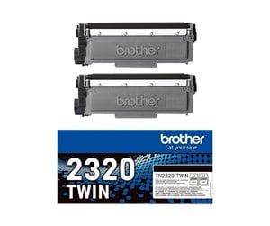 Printertilbehør blekk/toner - Brother TN 2320 TWIN - Laser toner Svart - TN2320TWIN