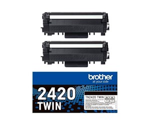 Printertilbehør blekk/toner - Brother TN2420TWIN / TN2420 2-Pack High Capacity Black Toner - Laser toner Svart - TN2420TWIN