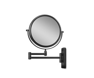 Baderomstilbehør - Gillian Jones Double-Sided Wall Mirror w. x10 Magnification - Black - 10248-00