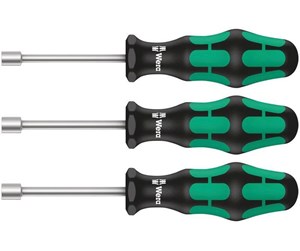 Håndverktøy - Wera 395 HO/3 Sanitary Nutdriver set 3 pieces - 05134275001