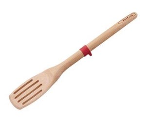 Kjøkkenredskaper - Tefal Ingenio Wood Slotted Angle Spatula - K2303314