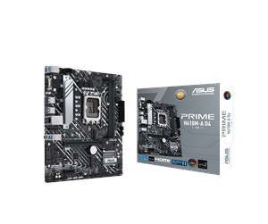 Hovedkort - ASUS PRIME H610M-A D4-CSM Hovedkort - Intel H610 - Intel LGA1700 socket - DDR4 RAM - Micro-ATX - 90MB19P0-M0EAYC