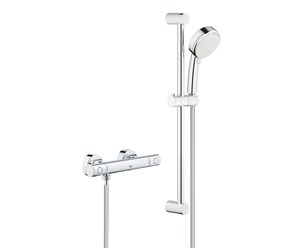 Dusj- og monteringstilbehør - Grohe Grohtherm 800 Cosmopolitan, Dusjtermostat sett 1/2", krom - 34768000