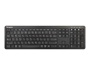 Tastatur - Targus Full-Size Multi-Device - Tastatur - Nordisk - Svart - AKB864NO