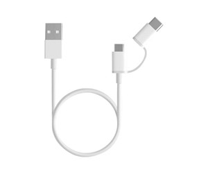 USB - Xiaomi Mi 2-in-1 USB Cable Micro USB mit Type-C Adapter (30cm) - SJV4083TY