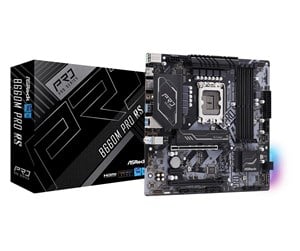 Hovedkort - ASRock B660M Pro RS Hovedkort - Intel B660 - Intel LGA1700 socket - DDR4 RAM - Micro-ATX - 90-MXBGW0-A0UAYZ