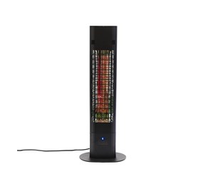 Terrassevarmer - HORTUS Patio heater 1800 W floor model remote control soft touch black - 211-413