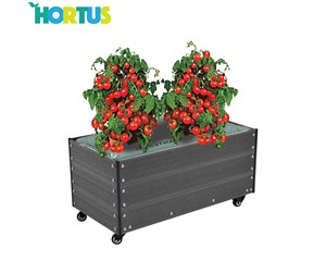 Hageredskaper - HORTUS Capillary cover incl. wheels WPC 36 x 50 x 90 cm - 210-945