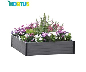 Hageredskaper - HORTUS Raised garden bed WPC 24 x 110 x 110 cm - 210-932