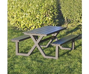 Hageredskaper - HORTUS Kids picnic table model X black nonwood and anthracite frame - 801-090