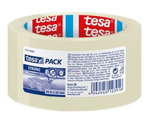 Tape & Lim - tesa pack Strong Packaging Tape 66m x 50mm Transparent - 57167-00000-07