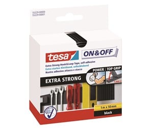 Tape & Lim - tesa On & Off Extra Strong 50mm x 100cm Black - 55229-00000-02