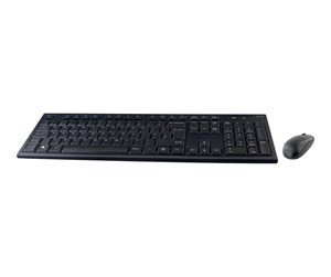 Tastatur - Deltaco wireless keyboard and mice USB receiver - Tastatur & Mussett - Engelsk - Storbritannia - Svart - TB-114-UK