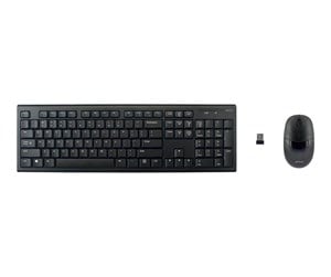 Tastatur - Deltaco Wireless Keyboard And Mouse (US) - Tastatur & Mussett - Amerikansk Engelsk - Svart - TB-114-US