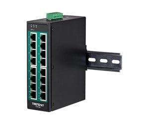 Switch/splitter - TRENDnet TI-PG160 - switch - 16 ports - unmanaged - TI-PG160