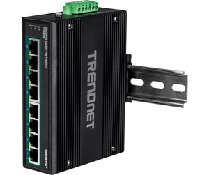 Switch/splitter - TRENDnet TI-PG80B 8-Port Industrial Gigabit PoE+ DIN-Rail Switch (24 – 56V) - TI-PG80B