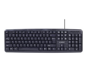 Tastatur - Gembird KBS-UO4-01 - 4-in-1 office kit - keyboard mouse headset and mouse pad set - QWERTY - US - Tastatur, mus, hodesett og musematte sett - Amerikansk Engelsk - Svart - KBS-UO4-01