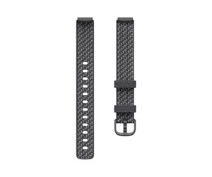 Smartklokke, Smartwatch & Sportsklokke - Fitbit Luxe Woven Band Slate (L) - FB180WBGYL