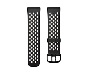 Smartklokke, Smartwatch & Sportsklokke - Fitbit Versa 3/Sense Sport Band Black (S) - FB174SBBKWTS