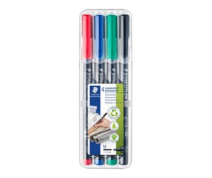 Skrive- & Tegneverktøy - Staedtler Universal pen Lumocolor perm M 4pcs - 317 WP4