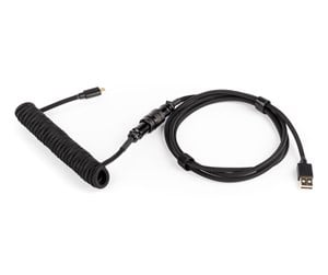 Tastatur - DUTZO Coiled Aviator Micro-USB B cable - Black - Upgrade Accessories - Svart - DCA-UMB-BLK