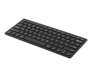 Tastatur - Deltaco TB-631 mini Keyboard Bluetooth - Nordic - black - Tastatur - Nordisk - Svart - TB-631