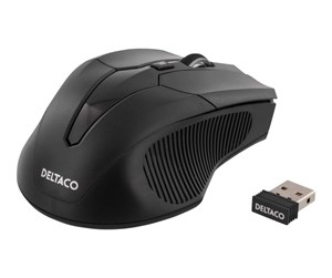 Mus - Deltaco MS-776 - Mouse optical 5 buttons wireless USB Black - Mus - Optisk - 5 - Svart - MS-776