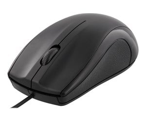 Mus - Deltaco Wired Optical Mouse 3 buttons with scroll - Mus - Optisk - 3 knapper - Svart - MS-711