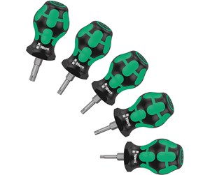 Håndverktøy - Wera Stubby Set TX 1 Screwdriver set TORX 5 pieces - 05008876001