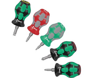 Håndverktøy - Wera Stubby Set 3 Screwdriver set 5 pieces - 05008872001