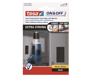 Oppheng & Kroker - tesa On & Off Extra Strong 50mm x 10cm Black - 55228-00000-02