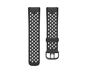 Smartklokke, Smartwatch & Sportsklokke - Fitbit Charge 5 Sport Band Black (L) - FB181SBBKL