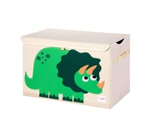 Barnerom - 3 Sprouts Toy Chest - Green Dino - ITCDIN