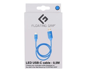 USB - Floating Grip 0.5M LED USB-C CABLE (BLUE) - FG-USBLED-05-451BLUE