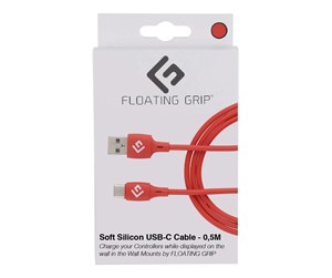 USB - Floating Grip 0.5M SILICONE USB-C CABLE (RED) - FG-USB-05-460RED