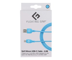 USB - Floating Grip 0.5M Silicone USB-C Cable - FG-USB-05-461BLUE