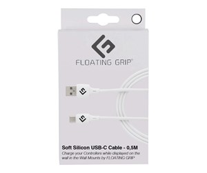 USB - Floating Grip 0.5M SILICONE USB-C CABLE (WHITE) - FG-USB-05-464W