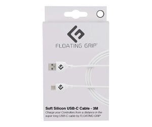 USB - Floating Grip 3M SILICONE USB-C CABLE (WHITE) - FG-USB-3-474W