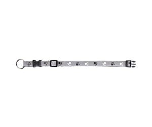 Hund - Trixie Silver Reflect collar XS–S: 22–35 cm/15 mm black/silver grey - TX12221