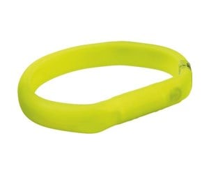 Hund - Trixie Flash light Tape USB silicone M–L: 50 cm/18 mm green - TX12684