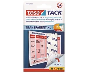 Tape & Lim - tesa TACK Adhesive Pads XL 36pcs Transparent - 59404-00000-00