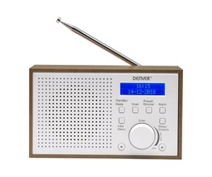 DAB, nettverks- og klokkeradio - DENVER DAB-46WHITE - DAB/DAB+/FM - DAB-46WHITE