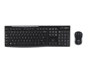 Tastatur - Logitech MK270 Wireless Combo - keyboard and mouse set - QWERTZ - Slovenian/Croatian - black - Tastatur & Mussett - Slovenian/Croatian - Svart - 920-004532