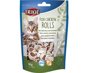 Katt - Trixie PREMIO Fish Chicken Rolls chicken/pollock 50 g - TX42702