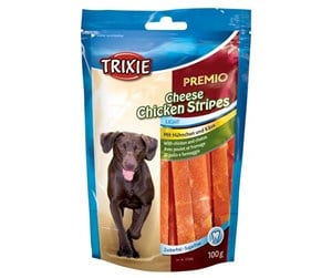 Hund - Trixie PREMIO Cheese Chicken stripes 100 g - TX31586