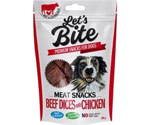 Hund - Brit Lets Bite Meat Snacks Beef w. Chicken 80g - BH2580080