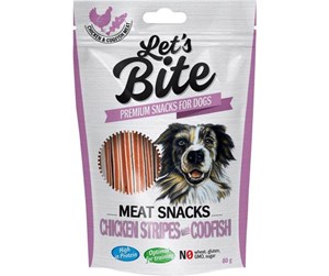 Hund - Brit Lets Bite Meat Snacks chicken w. codfish 80g - BH2520080