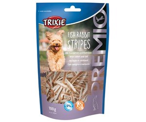 Hund - Trixie PREMIO Fish Rabbit stripes 100 g - TX31547